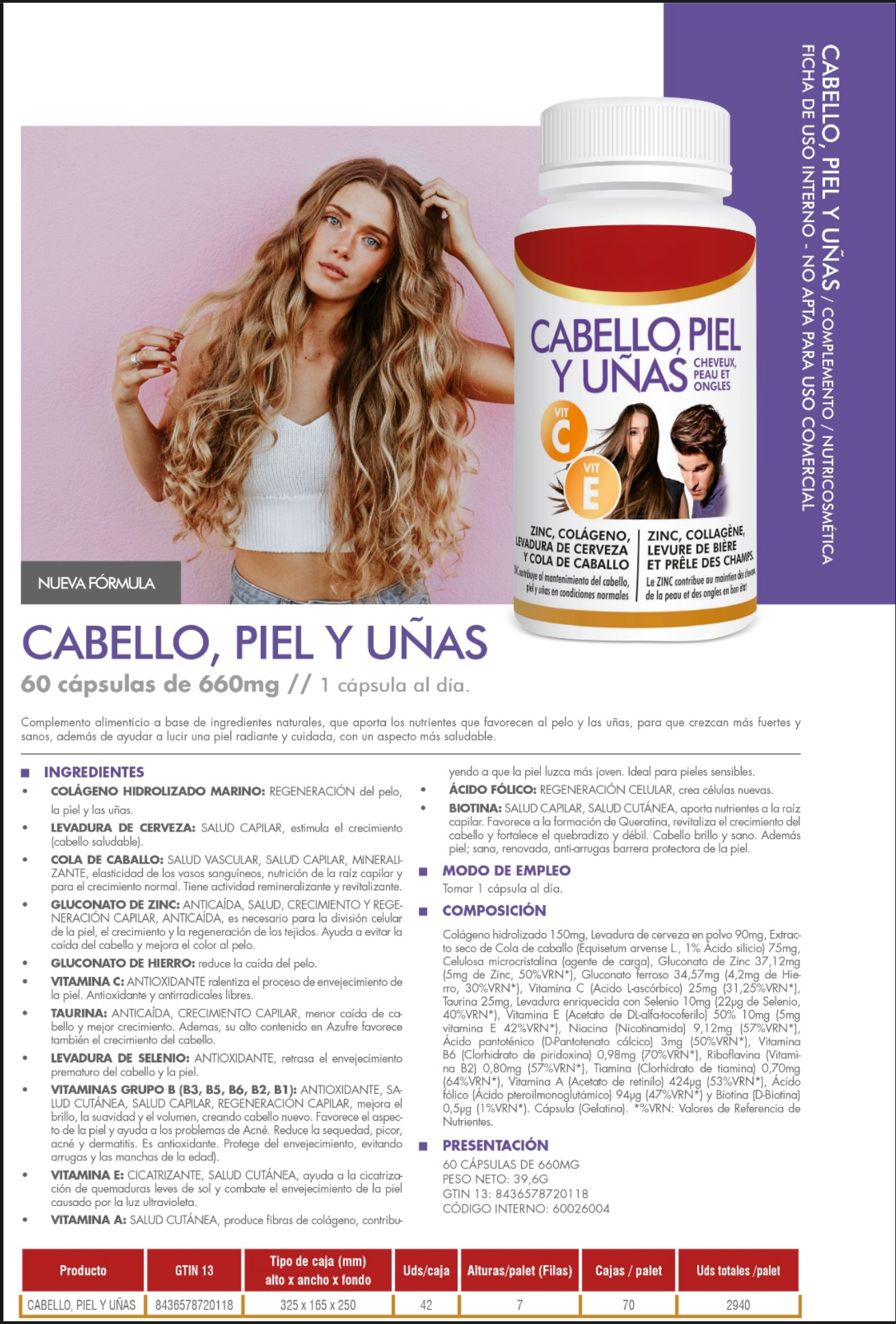 Pack Completo Cuidado Capilar – Spray + Suplemento HAIRCARE DUO 360°
