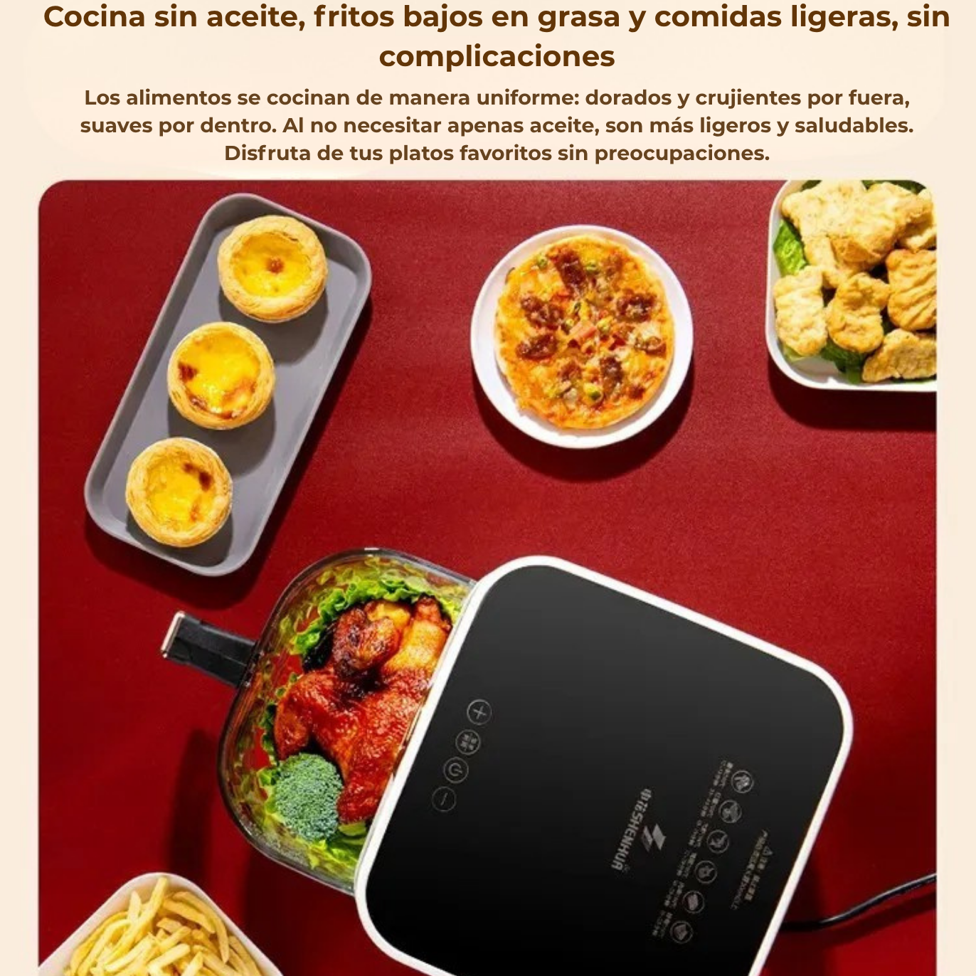 Naain AirCook - Freidora de aire inteligente 5L