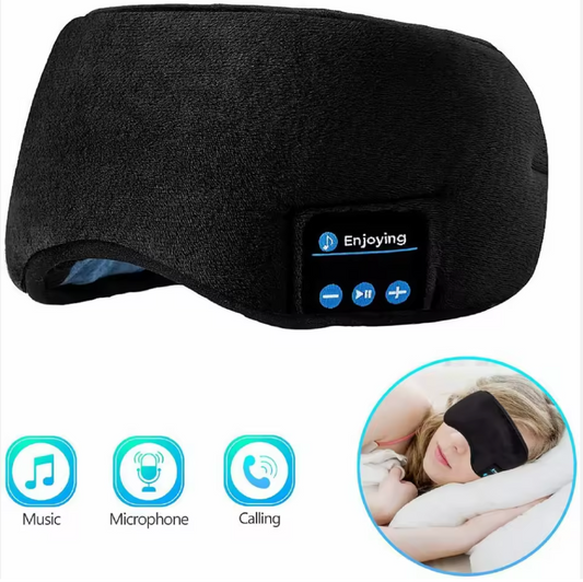 Antifaz Bluetooth con Altavoces Integrados - Gris y Ajustable